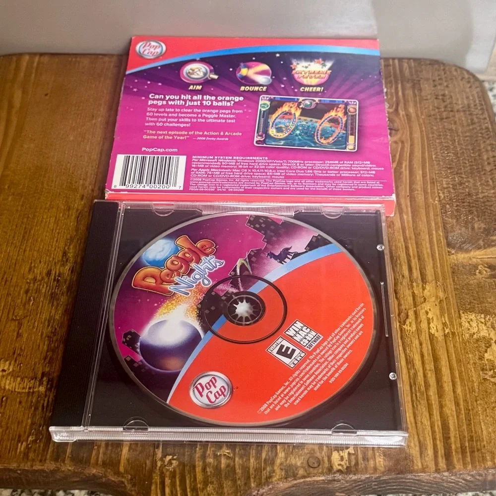 BEJEWELED 2 & Peggle PC Computer Games MAC CD-ROM by Pop Cap Games